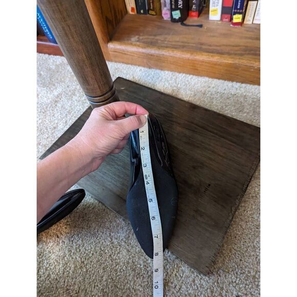 JIMMY Choo black patent leather Allen pat wedge euc sz 6 - Picture 6 of 8